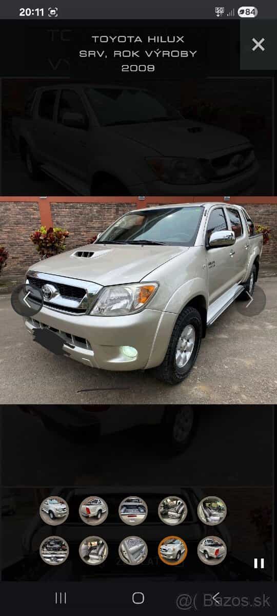 Rozpredam Hilux 3.0d4d 126kw
