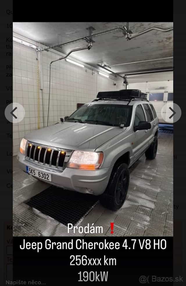 JEEP GRAND CHEROKEE 4.7 HO LPG 190kW