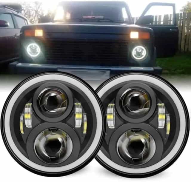 LED svetlá 178mm a 143mm okrúhle