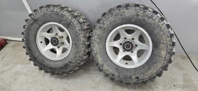 Disky 139.7x6 r15 + pneu 31"