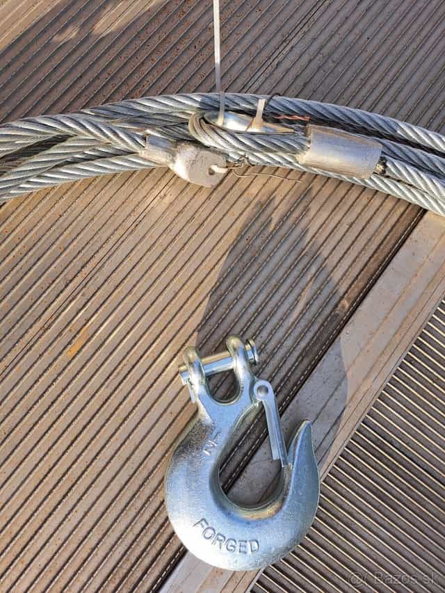 Predám 12 mm ocelove lano na naviják -