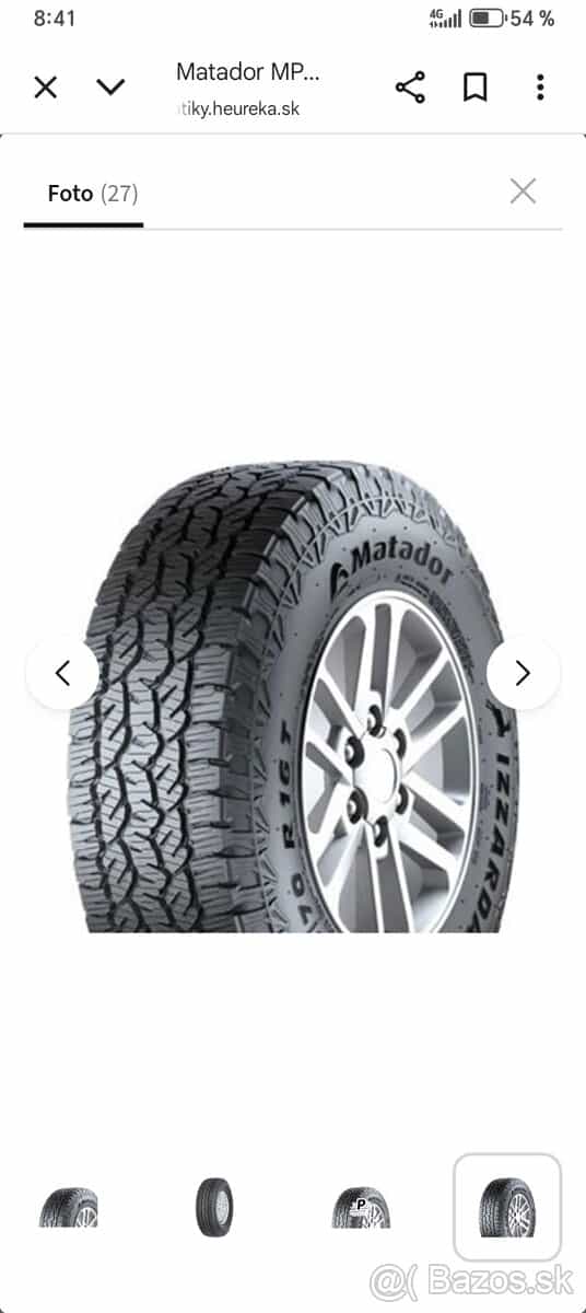 225 65r17 matador A/T offroad pneumatiky