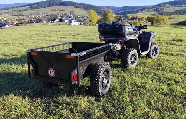 Vyklápací ATV vozík za štvorkolku