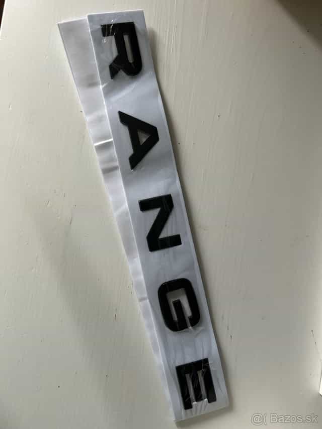 Range Rover nápis nalepovací