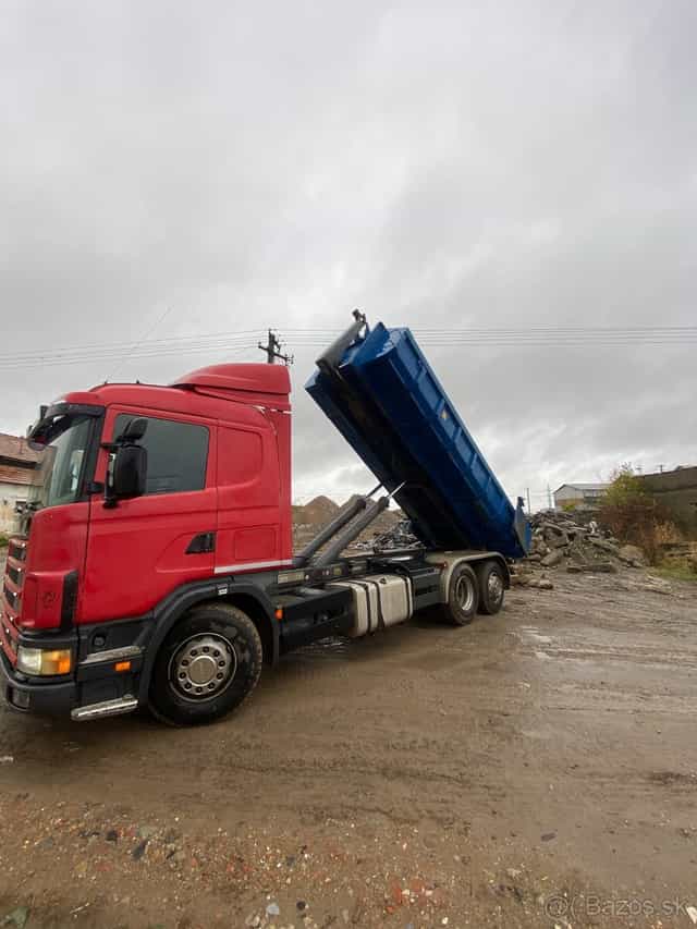 Scania V8 480 hakovy nosic kontajnerov