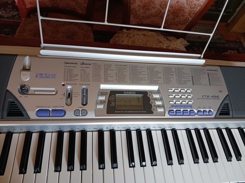 Orga electronica, pian, cu Microfon, CASIO CTK-496