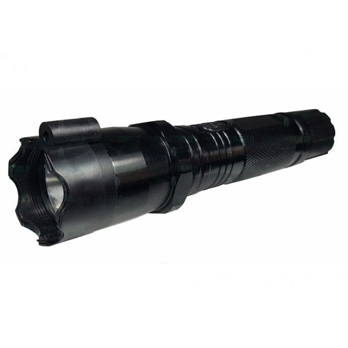 Lanterna de Protectie cu Electrosoc 9000kw si Laser Rosu 800 metri