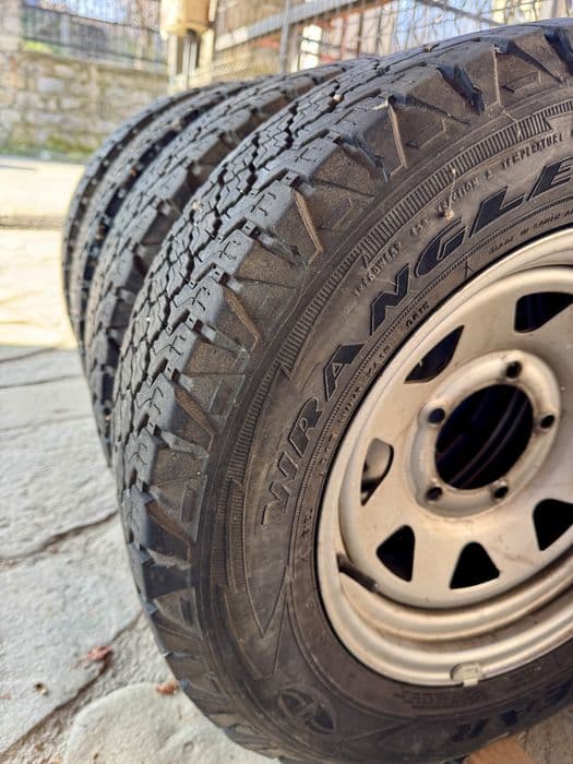 Jante 15x6J, ET 0, cu cauciucuri offroad Suzuki Jimny/Vitara/Daihatsu