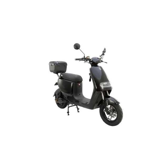 Scuter electric 900 W, autonomie 90 km, maxim 25 km/h, rosu