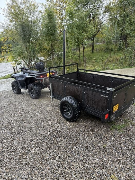 Can Am outlander 1000 2025 4x4 atv + remorca basculabila