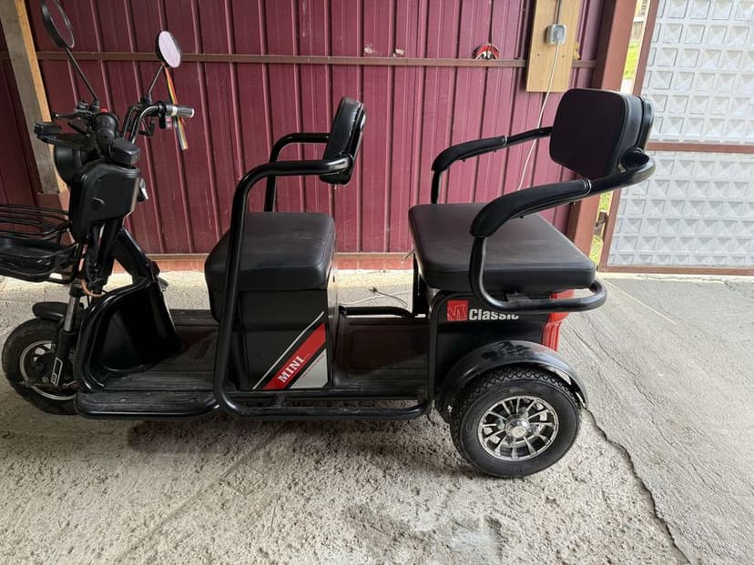 Tricicleta electrica cu doua locuri