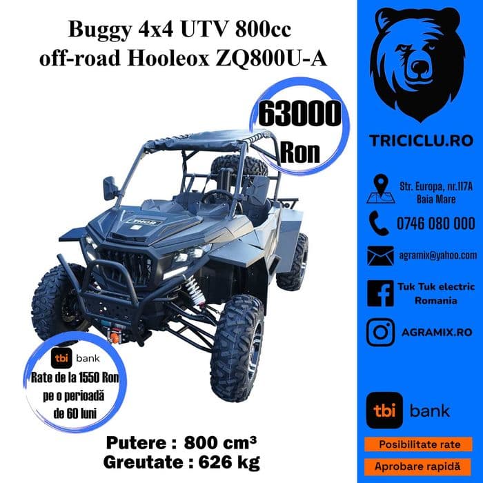 ATV 39.4CP 4×4 cu pornire electrica SW570 500 cc