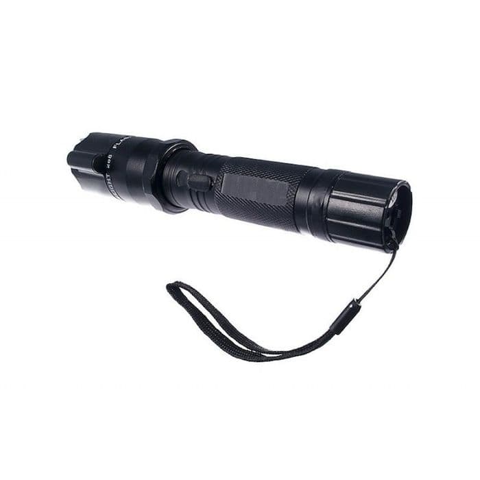 Lanterna de Protectie cu Electrosoc 9000kw si Laser Rosu 800 metri