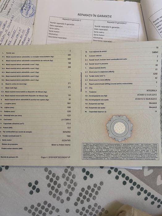 Vând sau schimb cu mașina la aceias  Valoare Atv 2024 stare nou