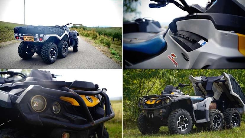 Atv Can Am 6x6 cu bena