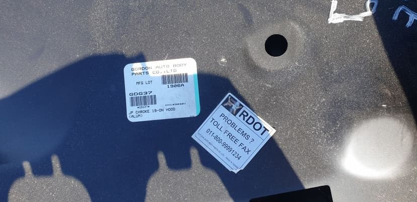 Capota aluminiu jeep cherokee 2019