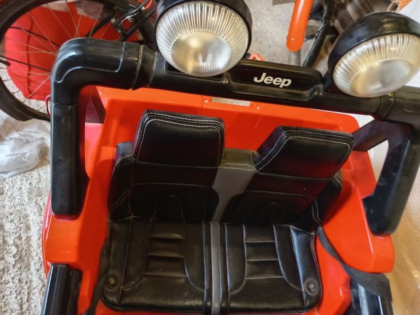 Masinuta electrica rosie copii 4 x 4 masina jeep rubicon wrangler