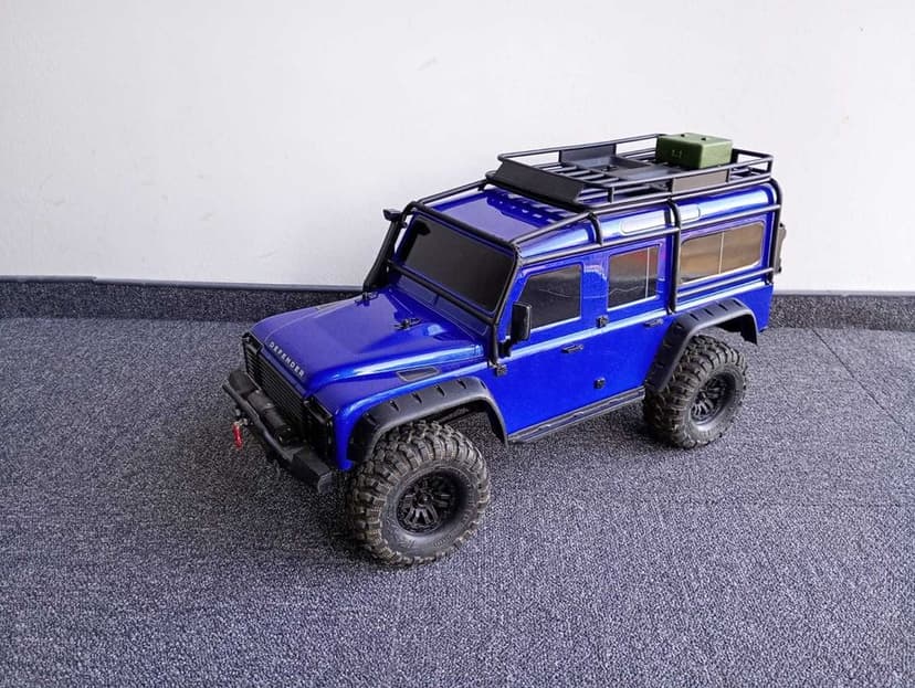 Traxxas TRX-4 Scale 1/10 Crawler TQi Land Rover Defender Albastru