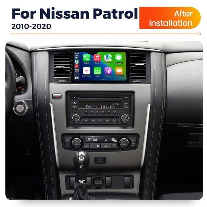 Navigatie Android 14 Nissan Patrol 2010-2020 1/8 Waze CarPlay CAMERA