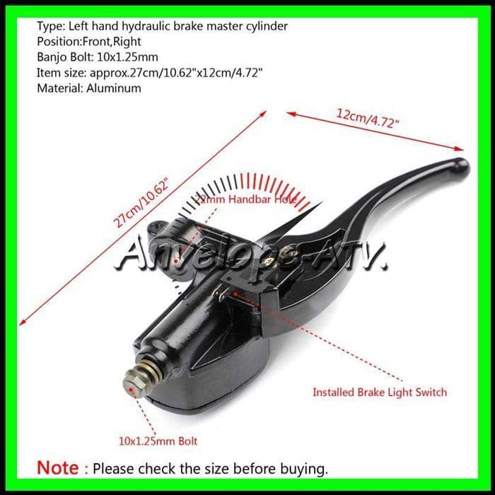 Pompa Frana de mana ATV POLARIS cu Blocator - Dreapta