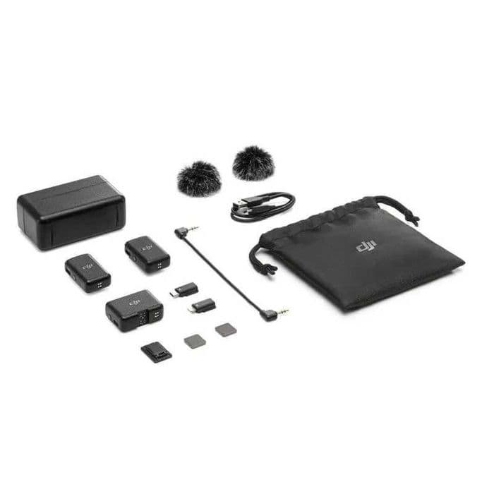 DJI Mic - Sistem Wireless Dual 2 TX + 1 RX + Carcasa Incarcare