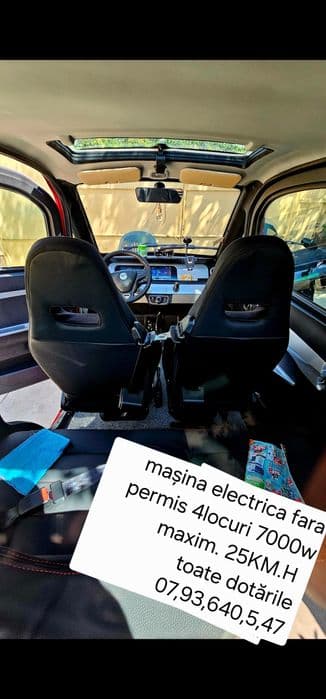 Mașina electrica fara permis 4locuri 25KM.H nou 2025