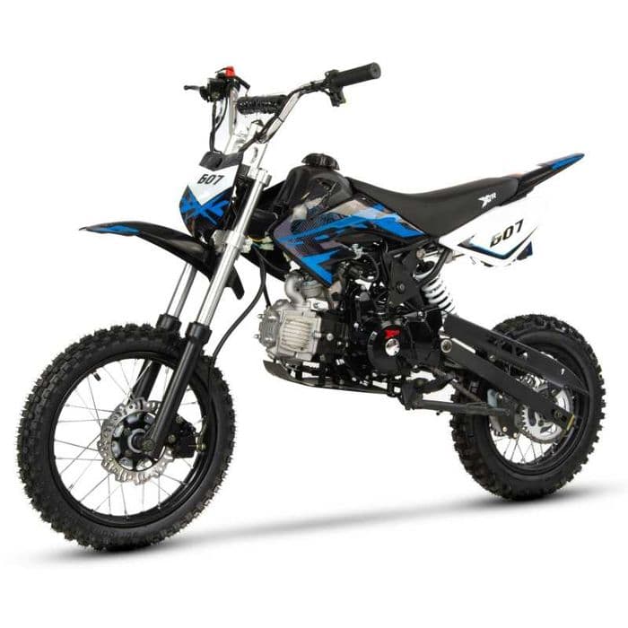 Motocicleta Cross/Enduro copii 4T XTR 607, 125cc,17/14,negru/albastru