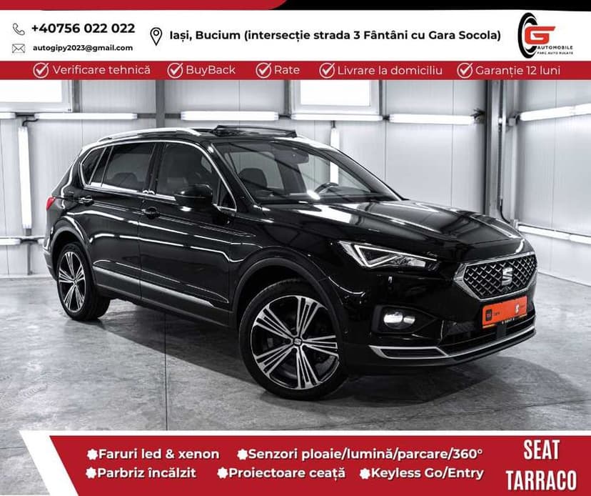 SEAT TARRACO XCELLENCE 4DRIVE Fab2021 Diesel 200CP Dsg Dotări de TOP