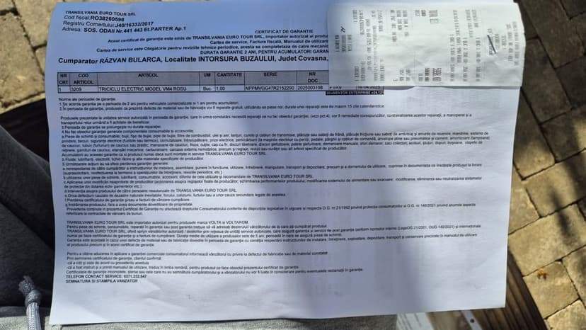 Triciclu/moped/scuter electric