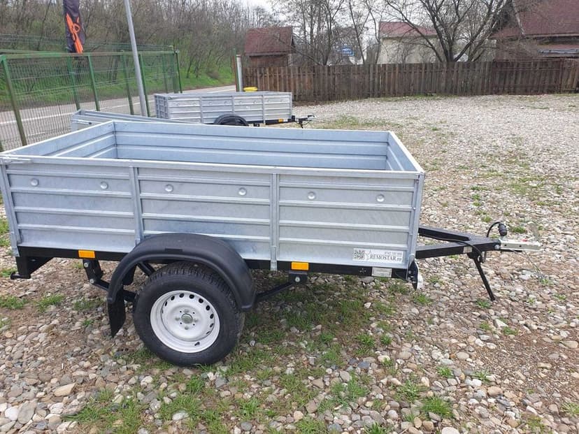 Remorca Noua L-2.15m cu Foi De Arc si telescop! Zincata, An 2025