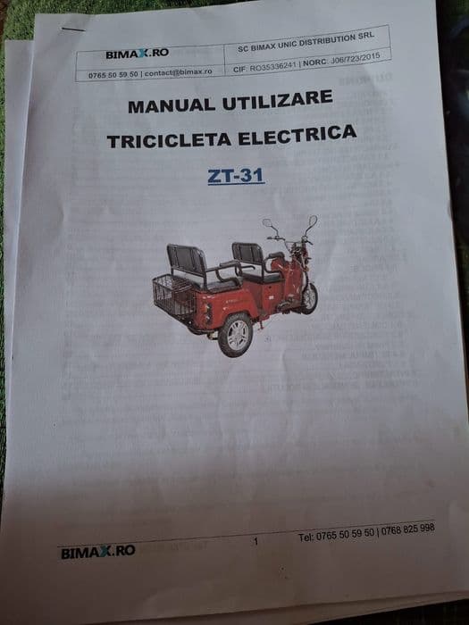 Vând Triciclu nouă