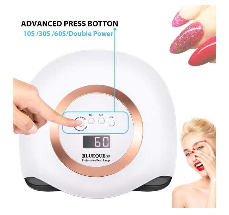 Lampa UV Profesionala Blueque V8 168W 36 leduri display digital unghii