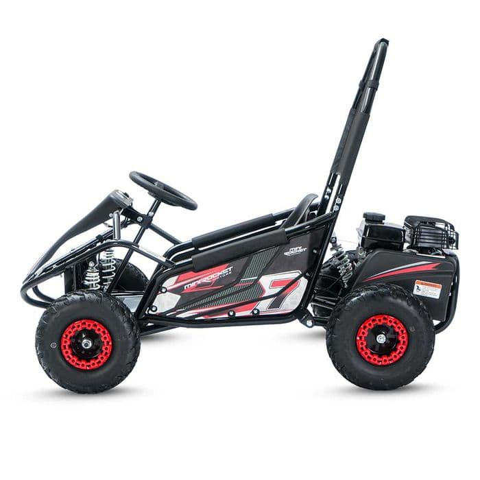 Atv copii 98cc Mini Rocket Raptor 6" automat 4T benzina rosu