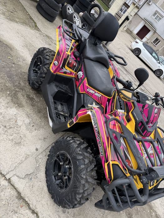 Can am outlander 650 cu nr negru
