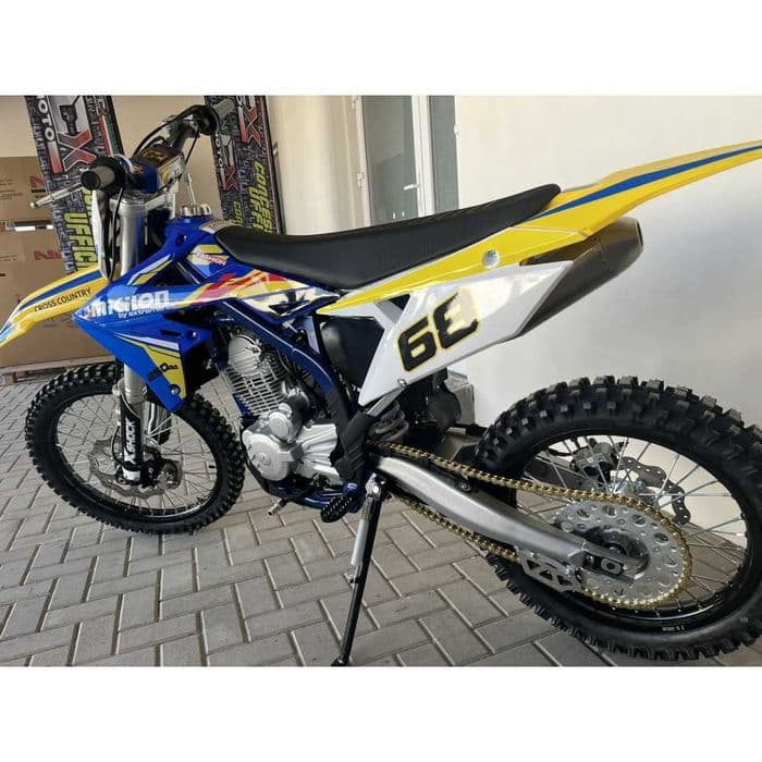 Motocicleta cross MZK Mikilon 250cc 21/18 4T benzina albastru/galben