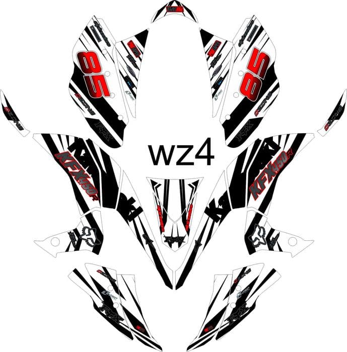 Naklejki Kawasaki KFX 450R 2008-13 Okleina