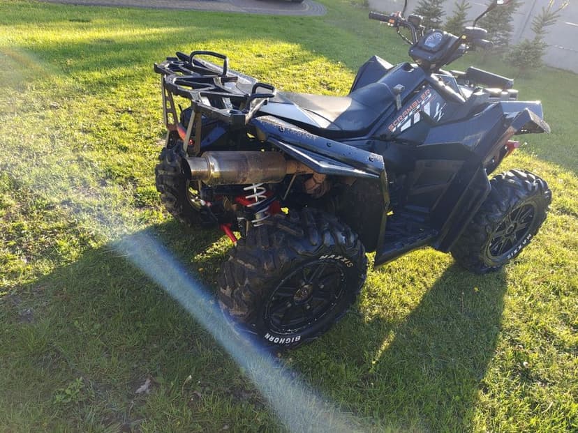 Quad Polaris Scrambler 1000xp. Zamiana