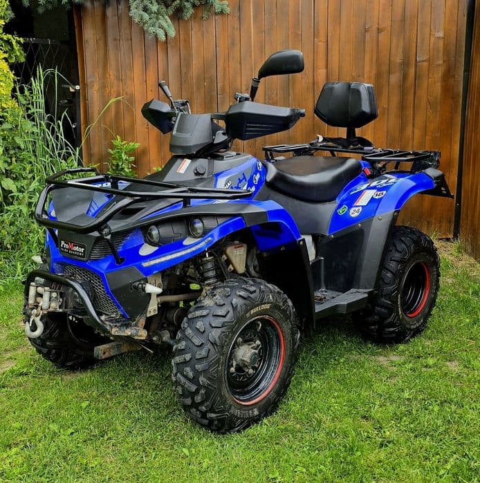 Quad Linhai 300 cm3 z pługiem szybki Stan super dwuosobowy 2 osoby