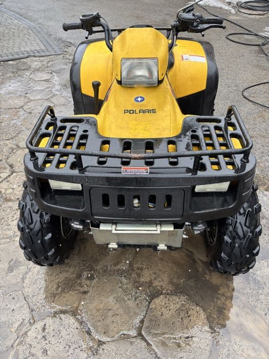 Quad polaris sportsman 700 wyciągarka warn, pług do śniegu