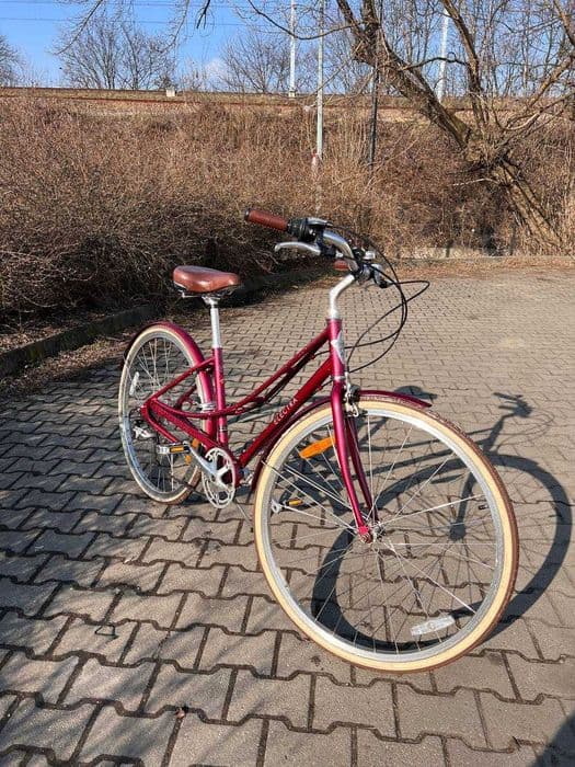 Rower miejski Electra Loft 7D EQ Step-Thru bordowy