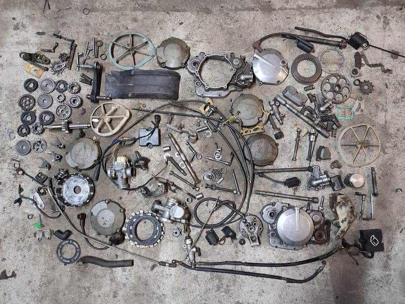 Części cross Kawasaki kx 125 kxf 250 kx 250f gaźnik kosz dekiel karter