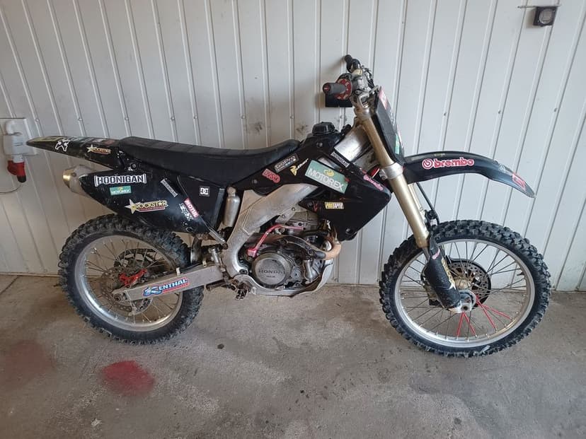 Honda crf 450 cała na części rama plastiki głowica kartery gaźnik wał