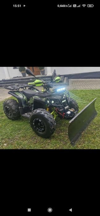 Quad BARACUDA 250 BRT.bardzo zadbany . wyciągarka i pług do śniegu