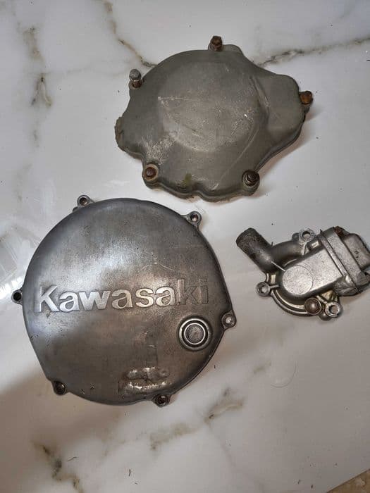 Kawasaki kx 250 gaźnik wał dekiel skrzynia kartery siedzenie zbiornik