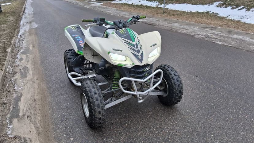 Kawasaki KFX 700 homologacja neftabry alu xenon AKRAPOVIC nowe opony