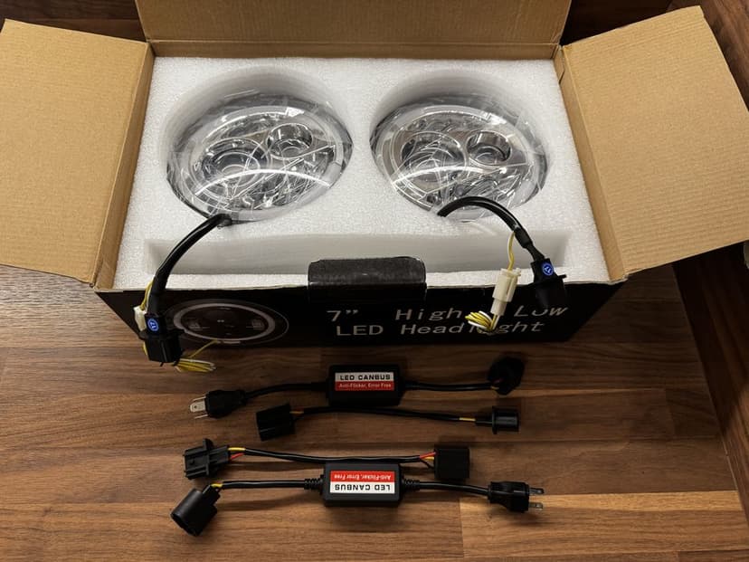 Halogeny , Lampy Led Jeep Wrangler 7” Nowe 2szt