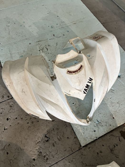 Yamaha Raptor komplet błotniki plastiki przód tył all white