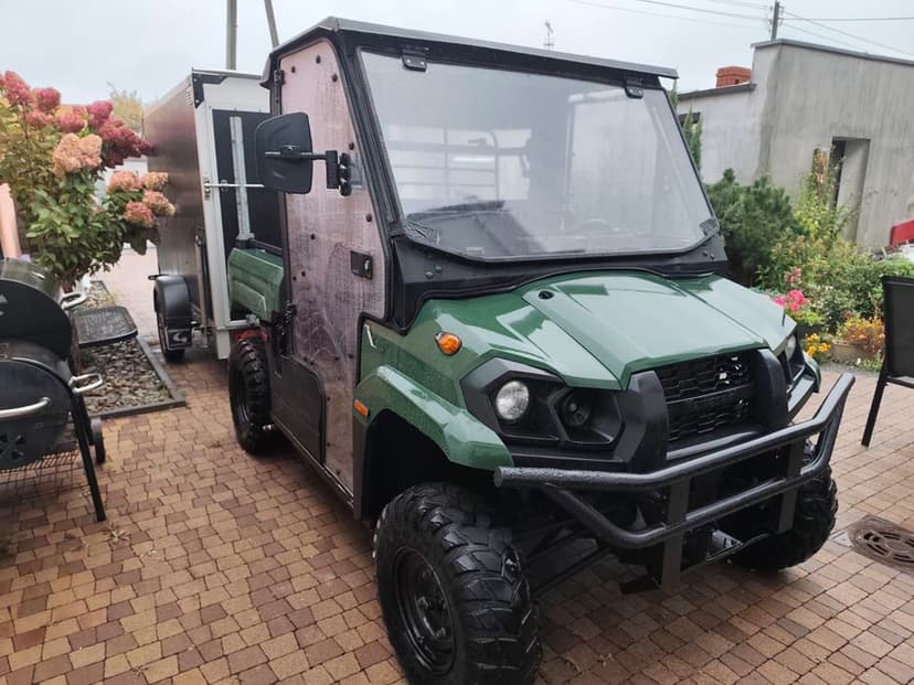 Kawasaki Mule Pro MX 700 pług do śniegu Hilltip Snowstriker Ogrzewanie