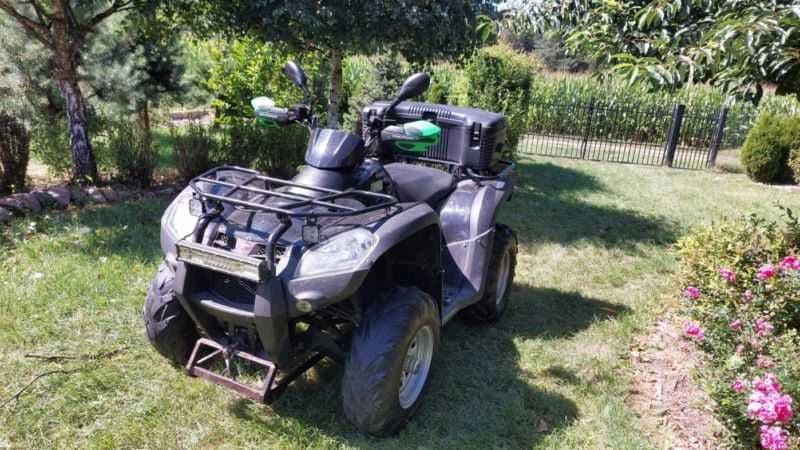 quad MXU 500  wyciągarka halogen led pług kufer  2010 zarejestrowany