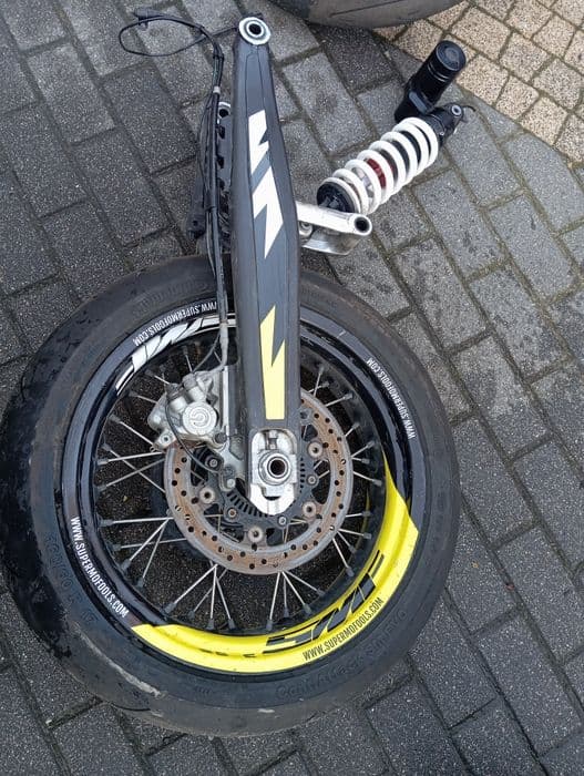 Husqvarna 701 SM 21r. Silnik swap koła felga lagi pompa kierownica set